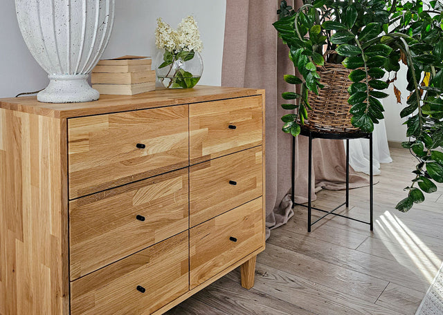komody drewniane dębowe