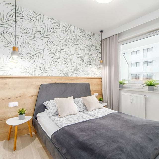 Łóżko tapicerowane do sypialni w azjatyckim stylu 8