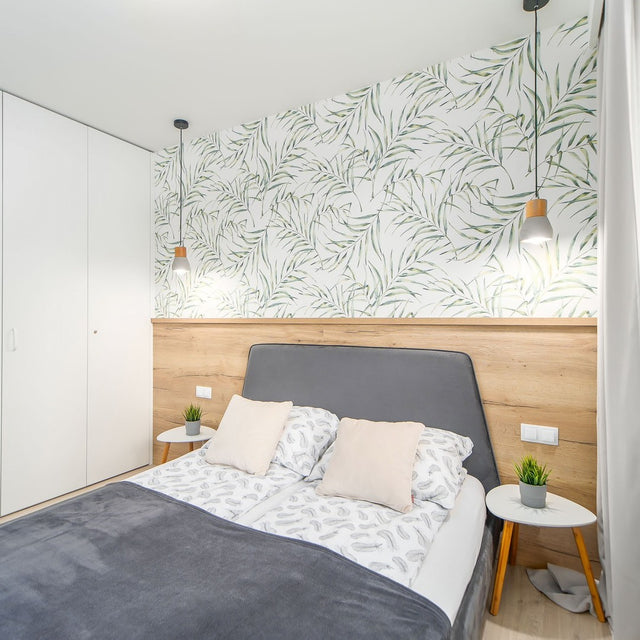 Łóżko tapicerowane do sypialni w azjatyckim stylu 7