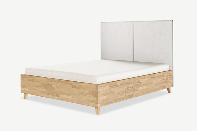 Łóżko dębowe z pojemnikiem Nami | Classic