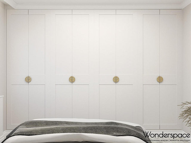 Łóżko tapicerowane w naturalnym kolorze 9