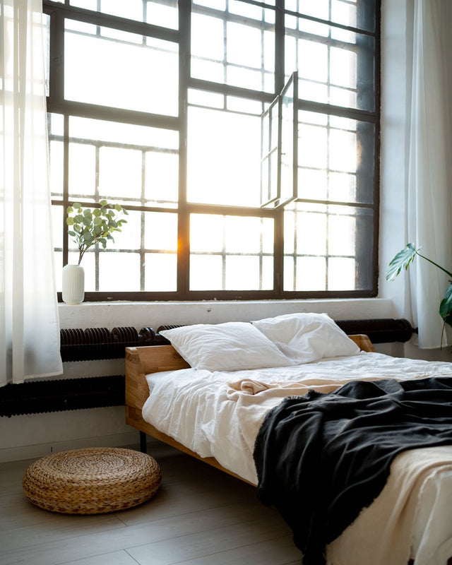 Łóżko do sypialni w stylu japandi 9