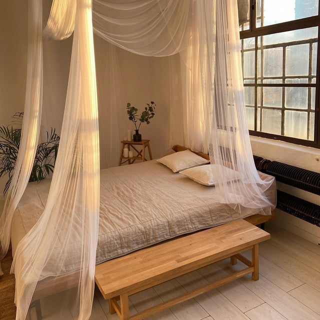 Łóżko do sypialni w stylu japandi 8