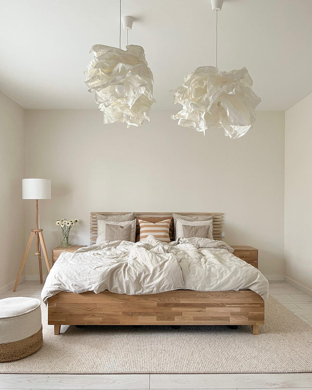 Łóżko dębowe z pojemnikiem Flat 4