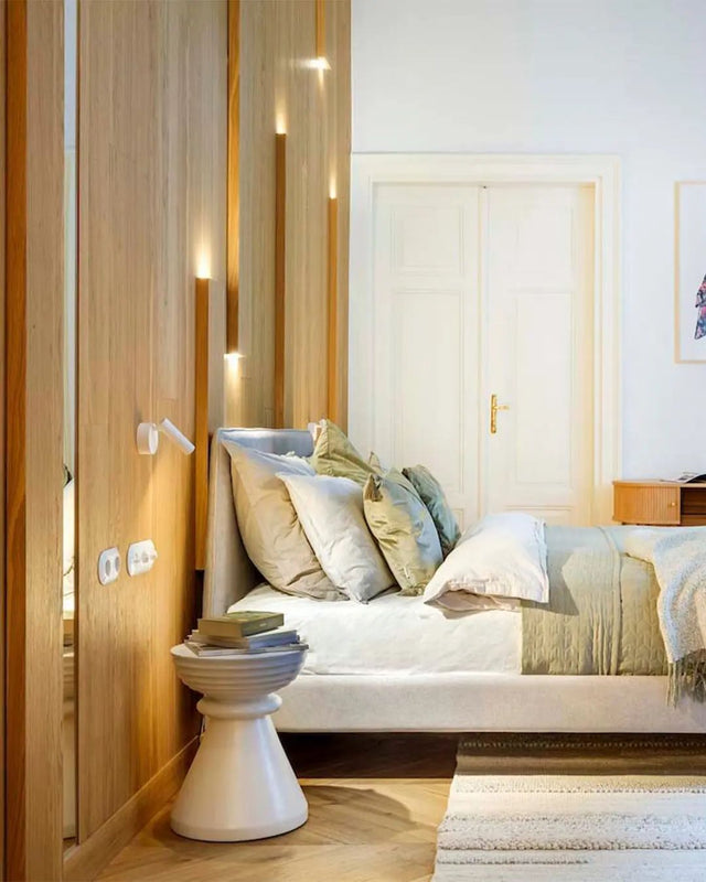 Łóżko tapicerowane do sypialni w azjatyckim stylu 1