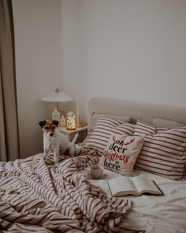 Łóżko z tapicerowaną ramą z pojemnikiem na pościel More 8