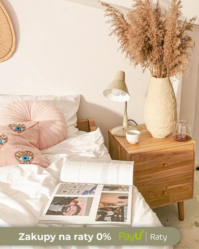 Stolik dębowy z szufladami na przybory Cube No 2 1