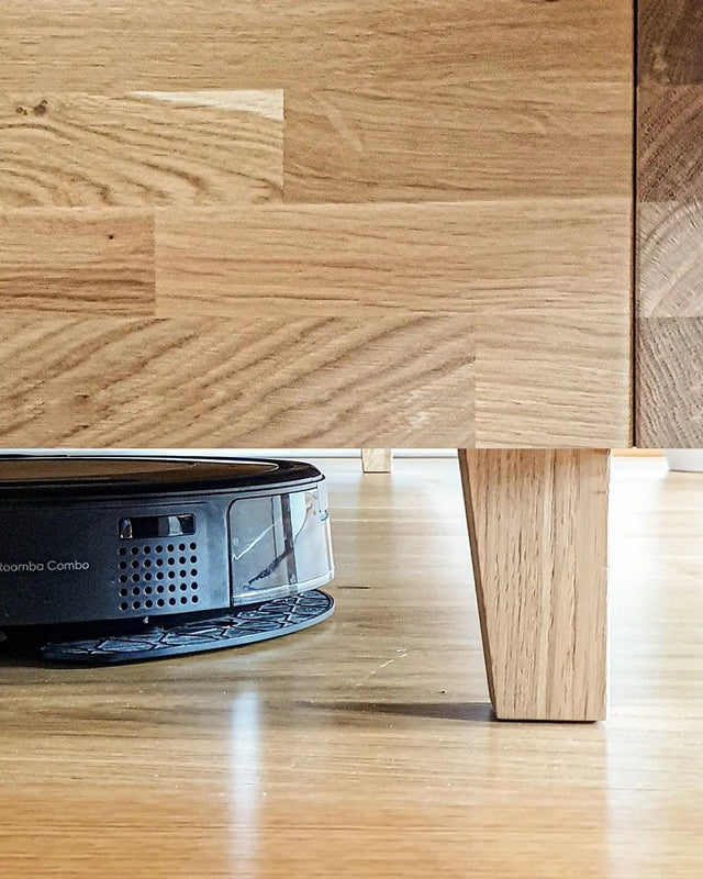 Łóżko dębowe z pojemnikiem Flat 8