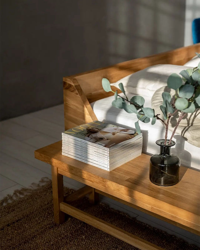 Ławka dębowa przed łóżko 2