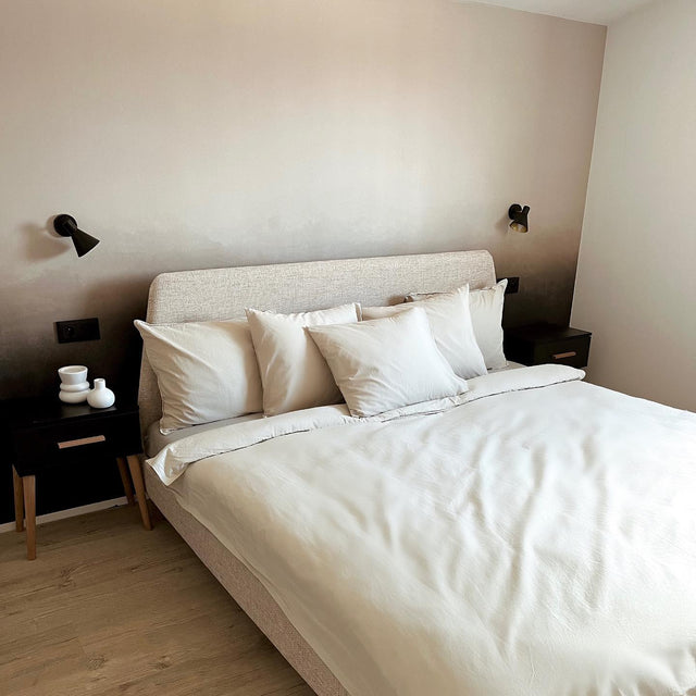 Łóżko tapicerowane do sypialni w azjatyckim stylu 3