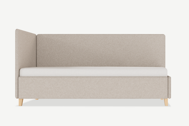 Łóżko tapicerowane dla dziecka z pojemnikiem Puki