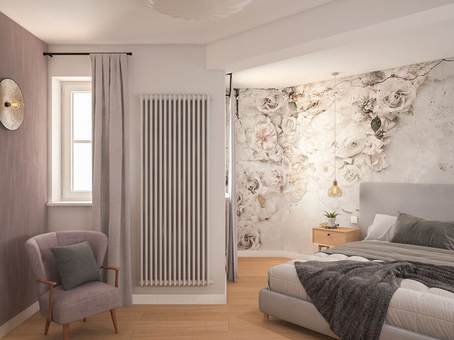 Łóżko tapicerowane w naturalnym kolorze 4