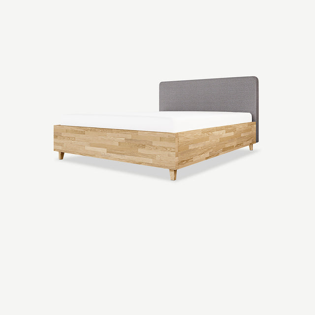 Łóżko dębowe z pojemnikiem More na zamówienie na wymiar