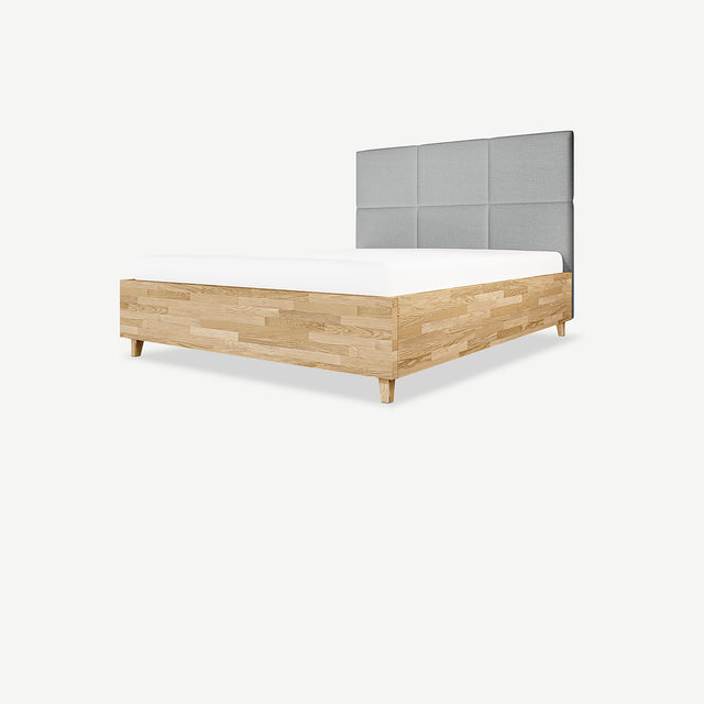 Łóżko dębowe z pojemnikiem Piko na zamówienie na wymiar