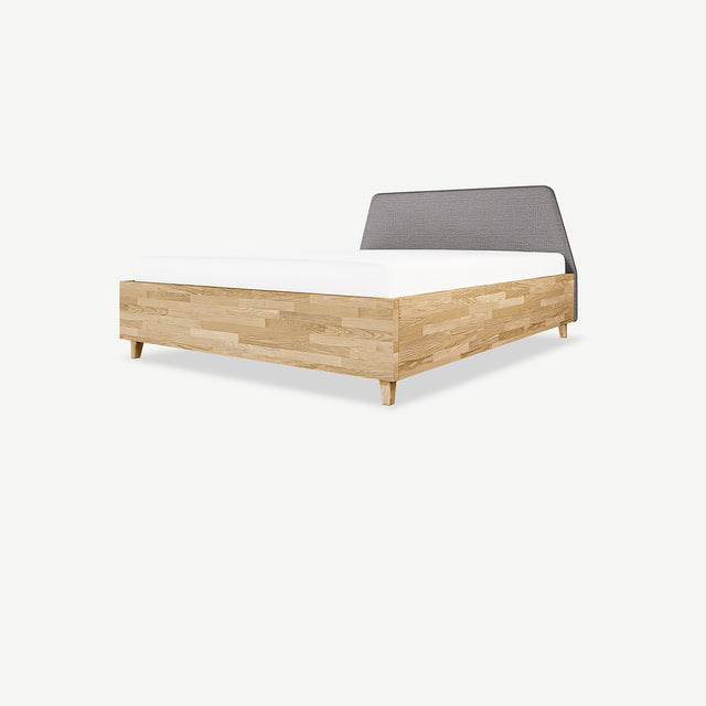 Łóżko dębowe z pojemnikiem Angel na zamówienie na wymiar