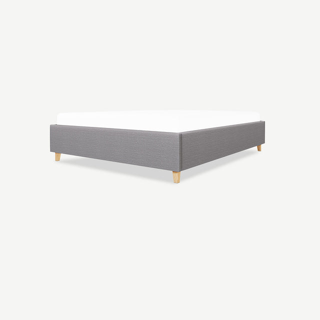 Łóżko tapicerowane z pojemnikiem flat na zamówienie na wymiar