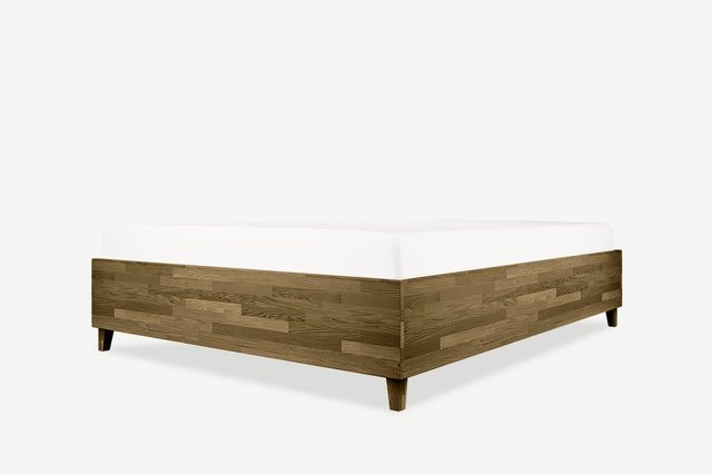 Model 3D łóżka dębowego z pojemnikiem Flat | Lite 6