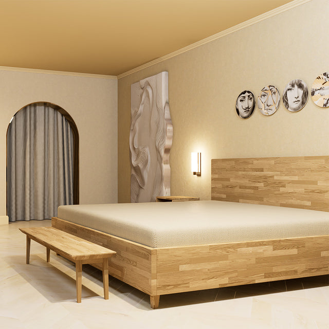 Ławka dębowa przed łóżko 13