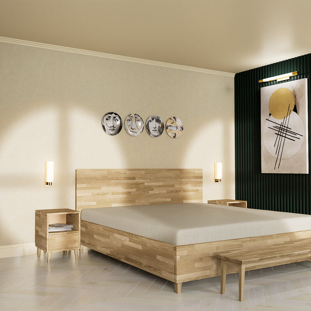 Ławka dębowa przed łóżko 12