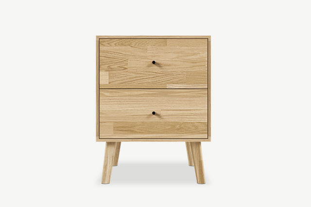 Oak Nightstand Cube No. 2