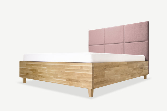 Model 3D łóżka dębowego z pojemnikiem Piko 12