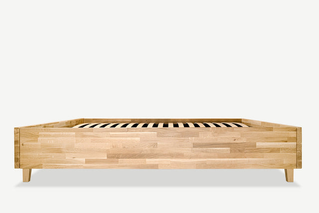 Model 3D łóżka dębowego z pojemnikiem Flat