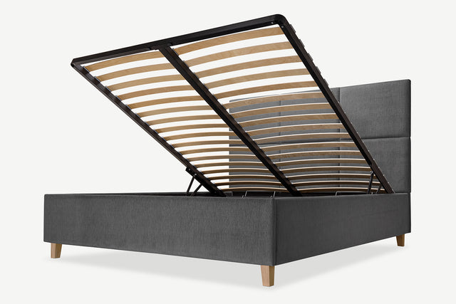 Model 3D łóżka tapicerowanego z pojemnikiem Piko 2