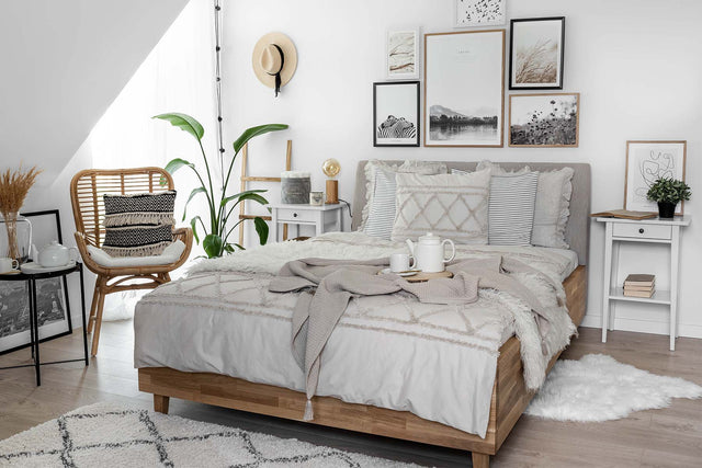 Model 3D łóżka dębowego z pojemnikiem Con.WOOD - 2