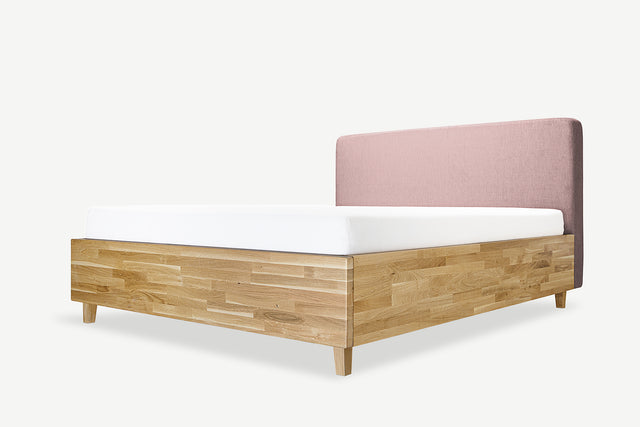 Model 3D łóżka dębowego z pojemnikiem More 13