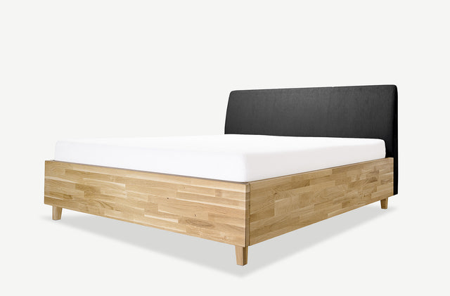 Model 3D łóżka dębowego z pojemnikiem Con