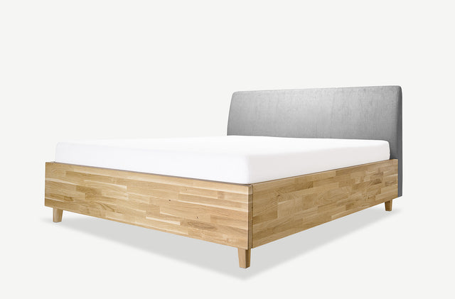 Model 3D łóżka dębowego z pojemnikiem Con