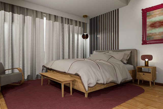 lozko more wood z pojemnikiem plecionka dąb naturalny