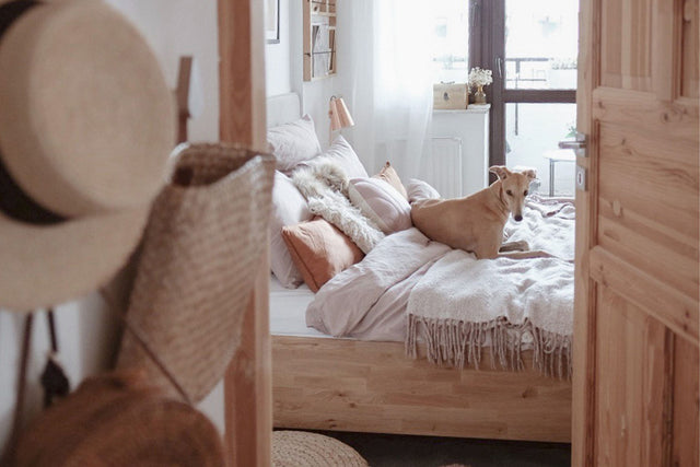 Model 3D łóżka dębowego z pojemnikiem Slim 8