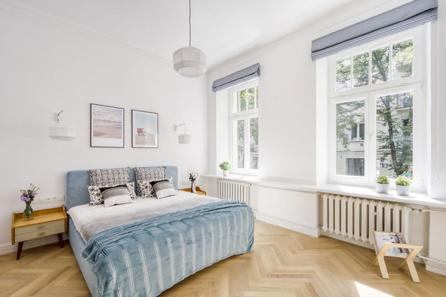 Welur i aksamit w sypialni