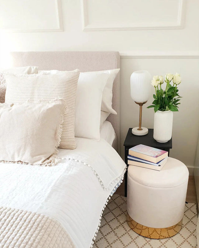 Sypialnia w stylu hampton