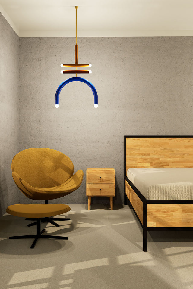 Sypialnia w stylu loftowym