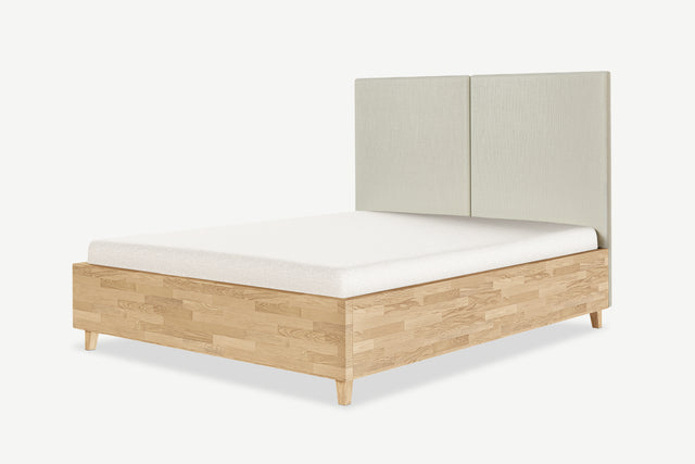 Oak storage bed Nami | Classic