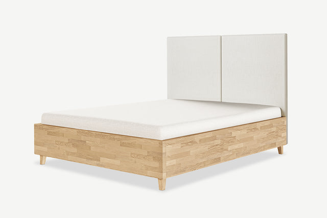 Oak storage bed Nami | Classic