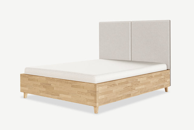 Oak storage bed Nami | Classic