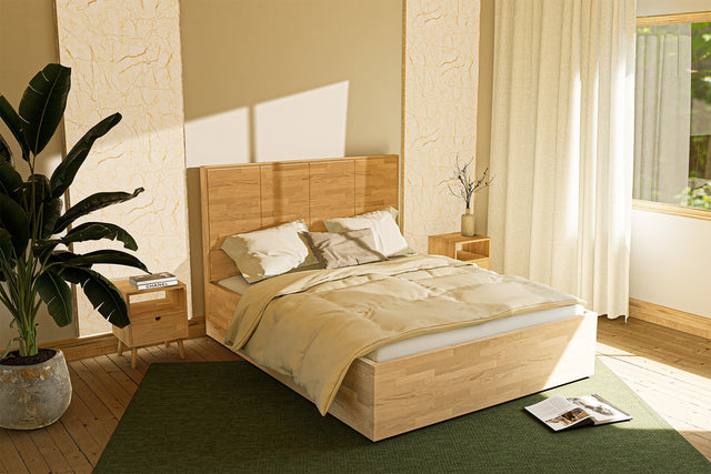 Oak storage bed Koku