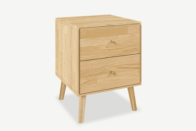 Oak bedside table Cube No. 2