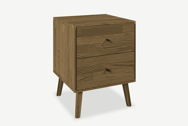 Oak bedside table Cube No. 2