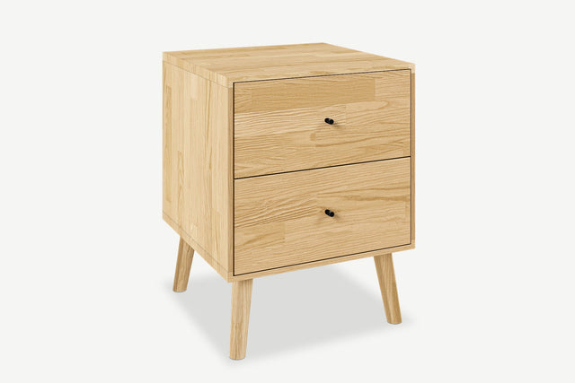 Oak bedside table Cube No. 2