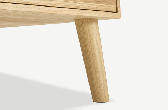 Oak bedside table Cube No. 2