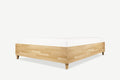 Model 3D łóżka dębowego z pojemnikiem Flat Lite 1