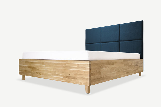 Model 3D łóżka dębowego z pojemnikiem Piko 7