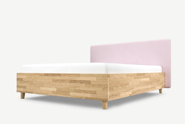 Model 3D łóżka dębowego z pojemnikiem Slim 17