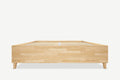 Model 3D łóżka dębowego z pojemnikiem Flat Lite 3