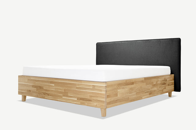 Model 3D łóżka dębowego z pojemnikiem Slim 12