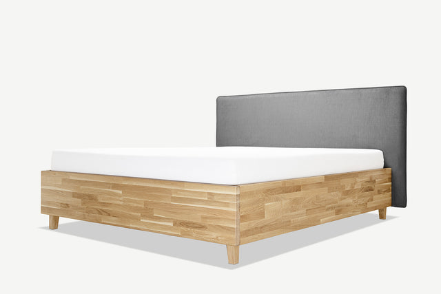 Model 3D łóżka dębowego z pojemnikiem Slim 14